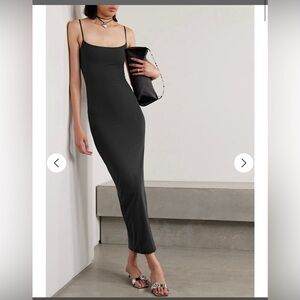 Fits Everybody Long Slip Dress - Onyx size M